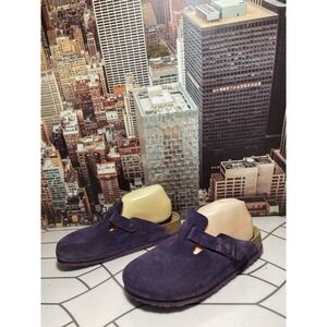 Birkenstock  Boston Wine Suede Leather Soft Footbed Size E U 39 US 8